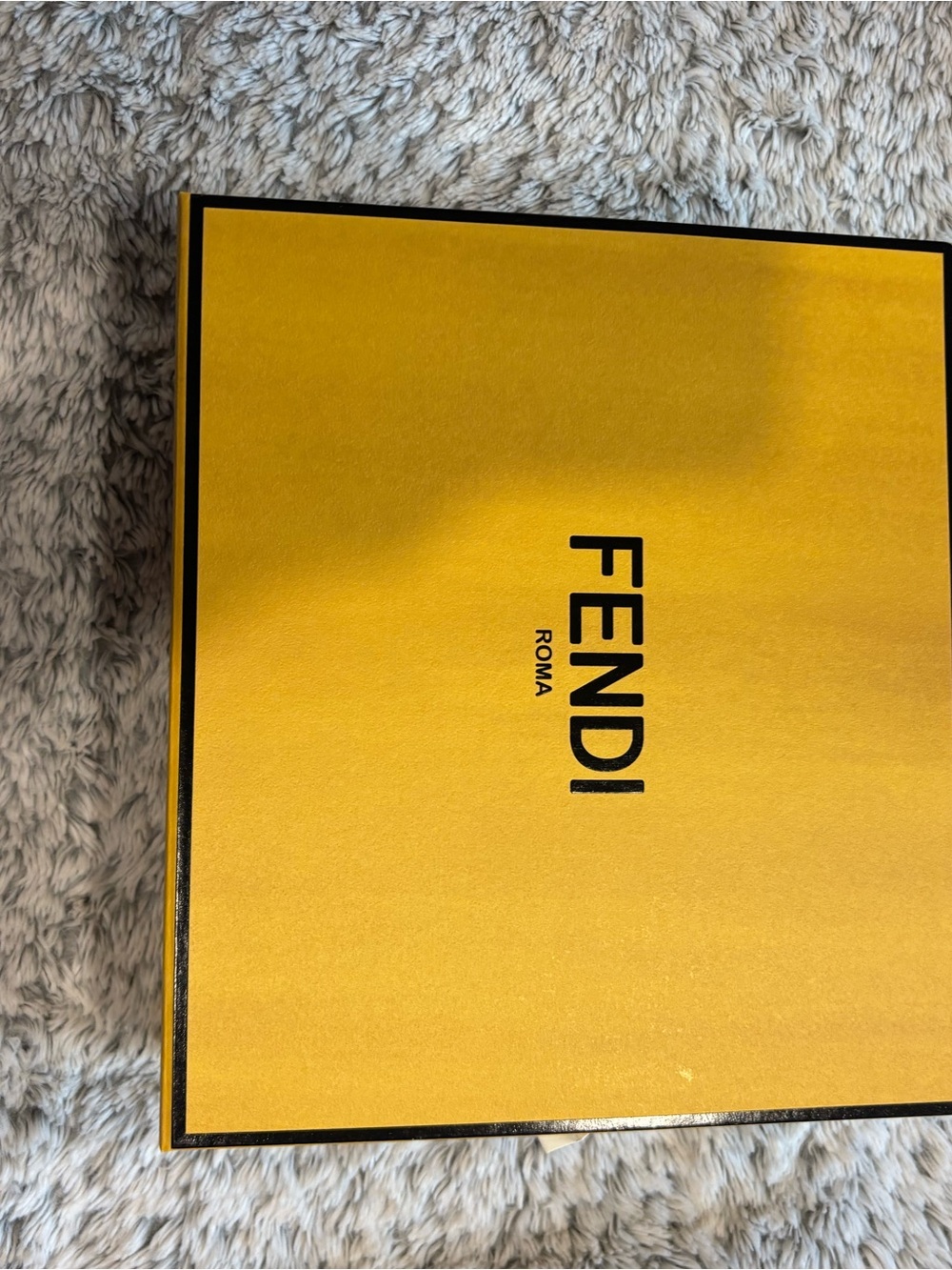 Fendi Bold Yellow Box with Black Logo